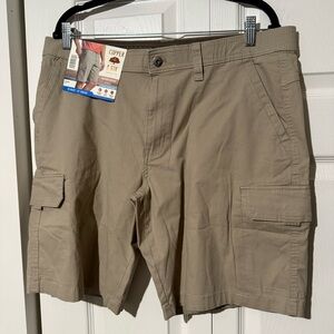 Copper & Oak Men's Venture Ripstop 10” Inseam Cargo Shorts, Tan, Size 36